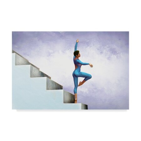 Ata Alishahi 'Yoga' Canvas Art,16x24